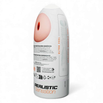 Masturbator manual ALIVE Flex Generic, interior cu texturi multiple, culoarea pielii, 16 cm