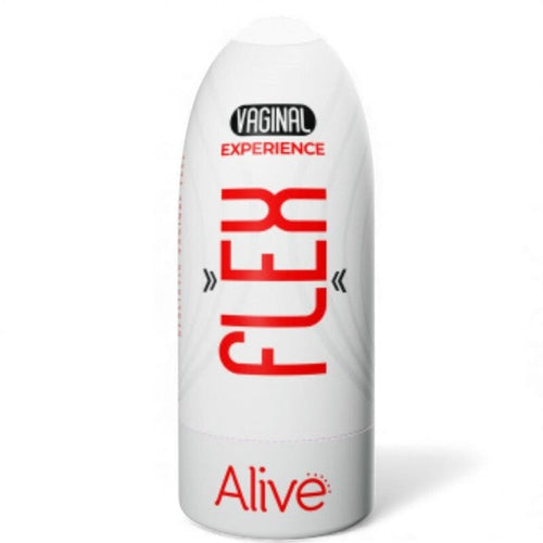 Masturbator manual ALIVE Flex Vaginal, texturat pentru simulare vaginală realistă, culoarea pielii, 16 cm