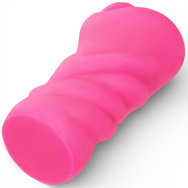 Masturbator manual CALEXOTICS Anime Stroker Kitty, simulare vaginală, texturat, din TPE, culoare roz, 12 cm