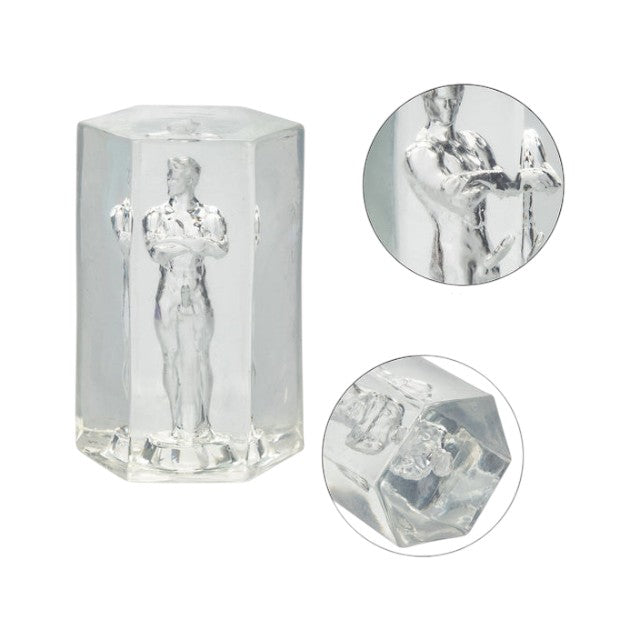 Masturbator manual CALEXOTICS Guys Guys Guys - David, inspirat de statuia lui Michelangelo, lungime 9.5 cm, transparent
