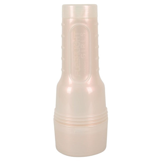 Masturbator manual FLESHLIGHT GIRLS Autumn Falls, canal texturat pentru simulare vaginală realistă, lungime 25 cm, alb