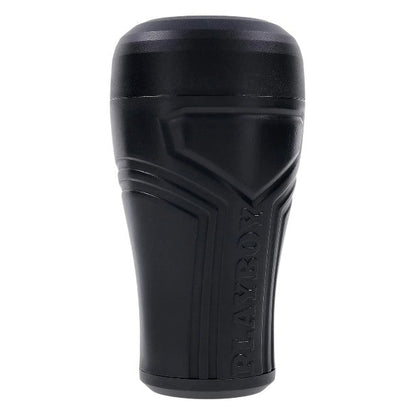 Masturbator PLAYBOY The Urge Small, din TPE texturat pentru stimulare intensă, rezistent la apă, lungime 17 cm, negru
