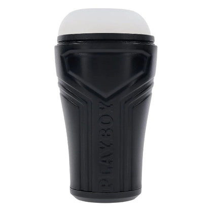 Masturbator PLAYBOY The Urge Small, din TPE texturat pentru stimulare intensă, rezistent la apă, lungime 17 cm, negru