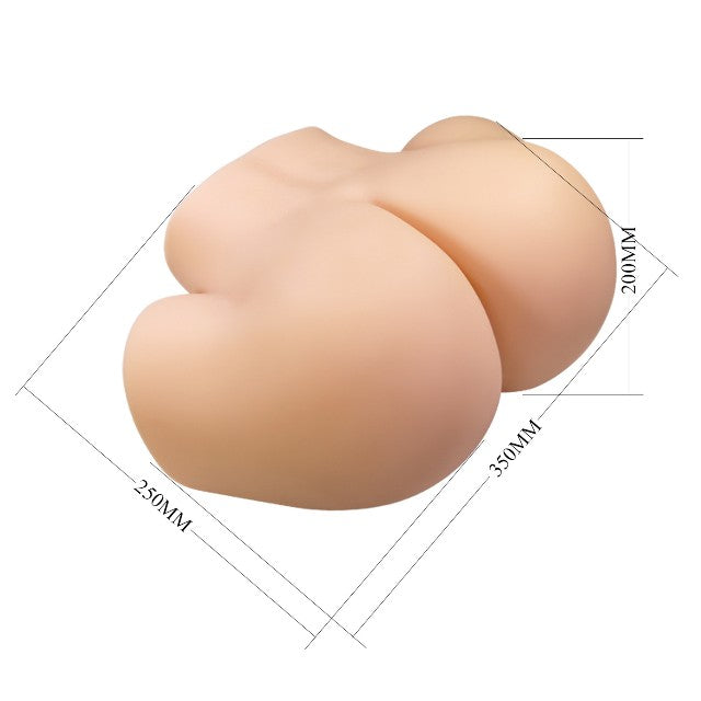 Masturbator realist CRAZY BULL Vivian, simulare vaginală și anală, din TPE, greutate 7 kg, culoarea pielii