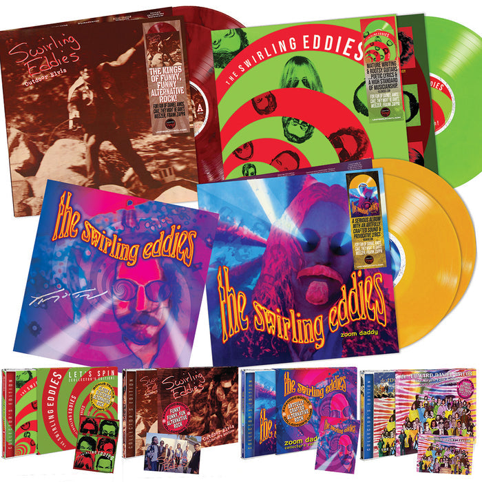 Mega-Bundle Swirling Eddies/Dr. Edward 4-CD/3-Vinyl Bundle w Terry Taylor Signed Flat-Lmtd to 100! ($10 Savings)