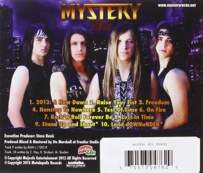 MYSTERY - 2013 (*NEW-CD, 2013, Metalapolis) Heavy Metal - Rare - 1 Copy!