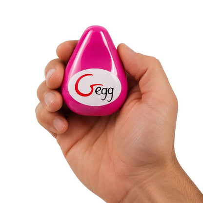 Ou masturbator G-VIBE G-Egg, interior texturat pentru stimulare intensă, din material TPE elastic, roz