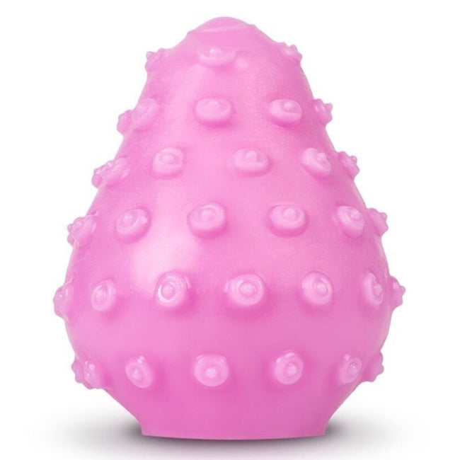 Ou masturbator G-VIBE G-Egg, interior texturat pentru stimulare intensă, din material TPE elastic, roz