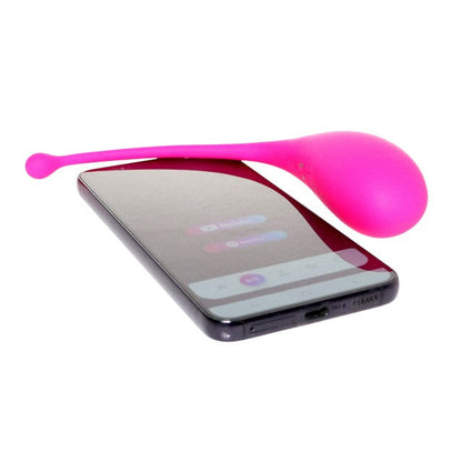 Ou vibrator B SERIES SmartEgg Massager, control prin aplicație, vibrații personalizate, sincronizare cu muzică, roz