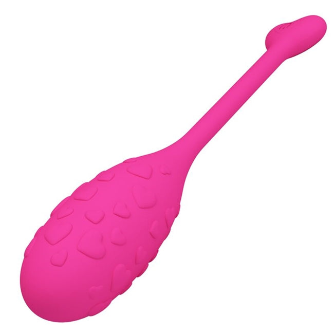Ou vibrator SMART PRETTY LOVE - Fisherman, pentru stimulare sexuala feminina, roz, 12 functii de vibratie