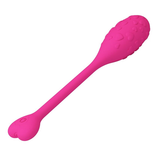 Ou vibrator SMART PRETTY LOVE - Fisherman, pentru stimulare sexuala feminina, roz, 12 functii de vibratie