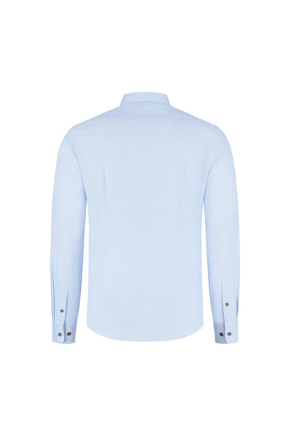 Overhemd Blumfontain structuur blauw