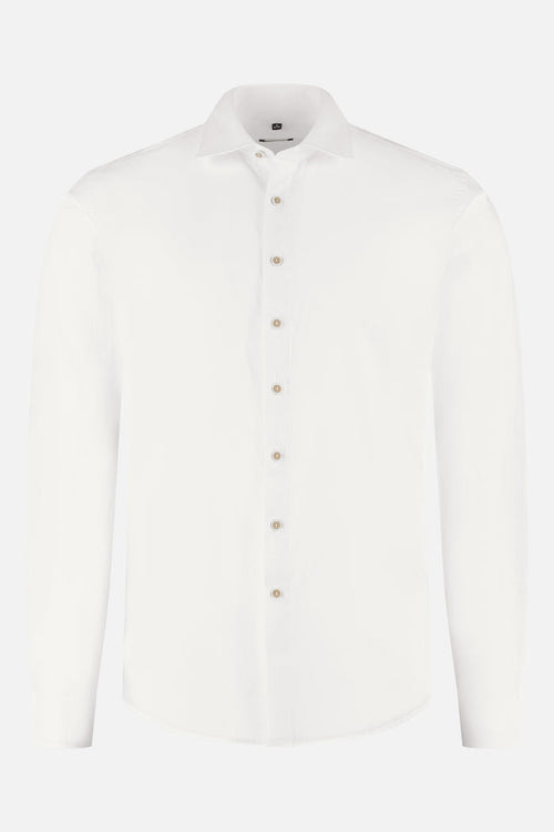 Overhemd linnen-katoen off-white
