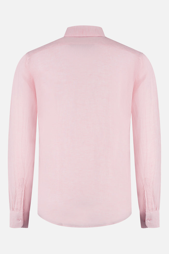 Overhemd linnen roze