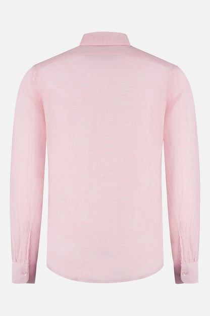 Overhemd linnen roze