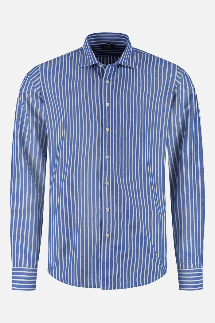 Overhemd streep blauw