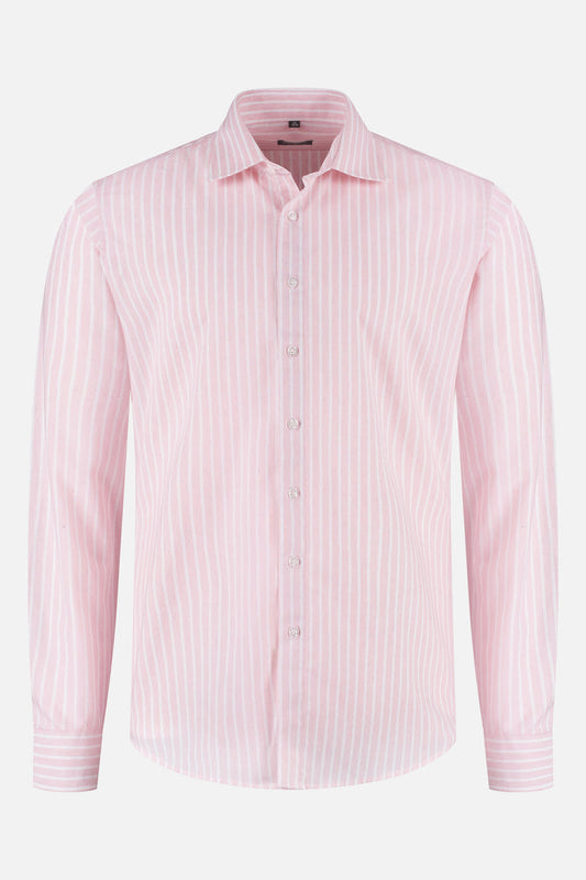 Overhemd streep roze