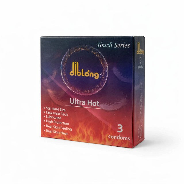 Pachet pentru bărbați: Capsule afrodisiace MARATON FORTE, 20 buc + Prezervative DIBLONG Ultra Hot, 3 buc