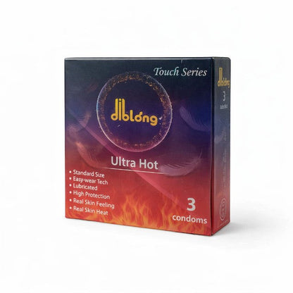 Pachet pentru bărbați: Capsule afrodisiace MARATON FORTE, 20 buc + Prezervative DIBLONG Ultra Hot, 3 buc