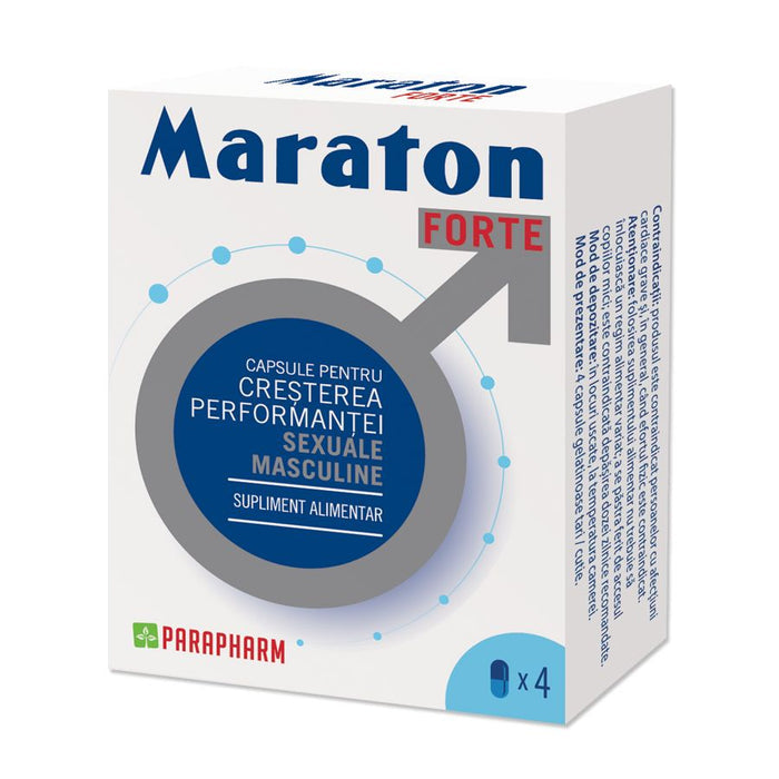 Pachet pentru bărbați: Capsule afrodisiace MARATON FORTE, 4 buc + Spray Delay Super DRAGON 6000, 12 ml