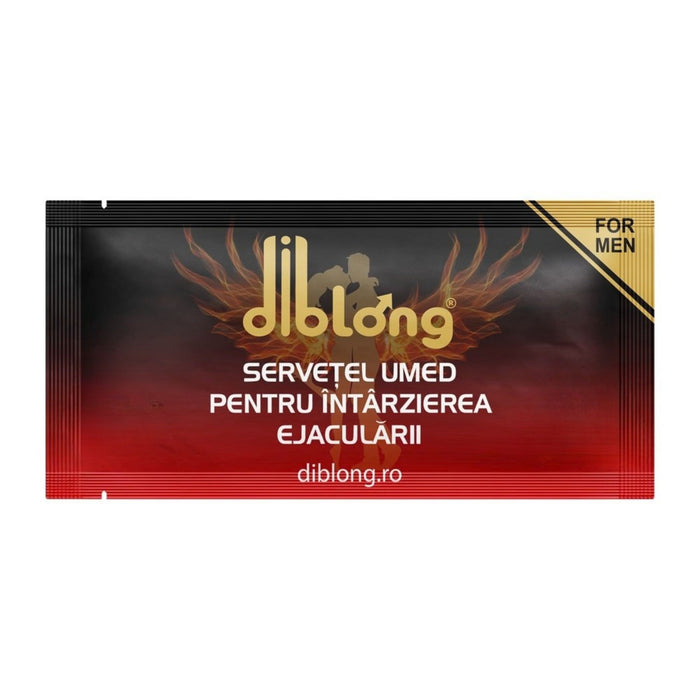 Pachet pentru bărbați: Supliment alimentar cu miere DIBLONG Power Honey, 10g, 2 buc + Șervețel DIBLONG Delay Wipe, 2 buc