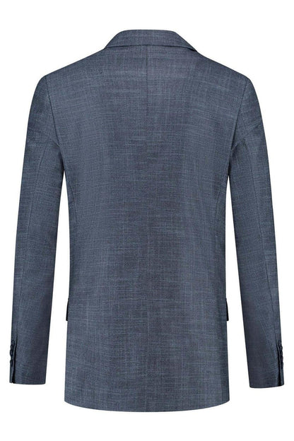 Pak 2-delig birdseye structuur blauw