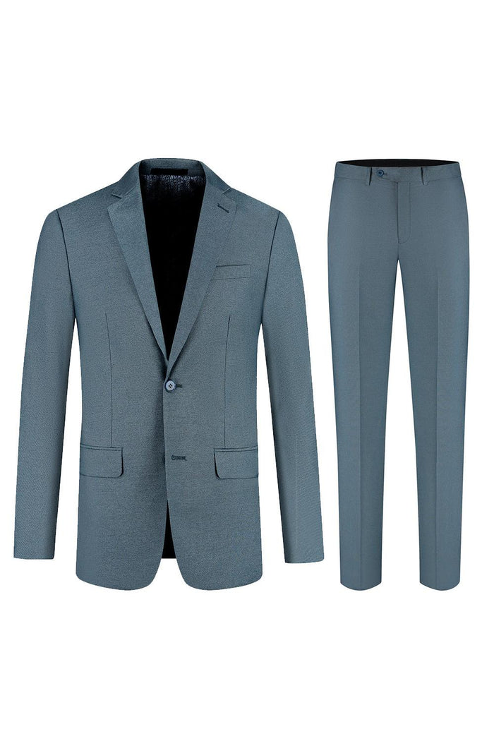 Pak 2-delig Midnight Teal, donker teal tweedelig pak met moderne snit, stijlvolle herenoutfit.