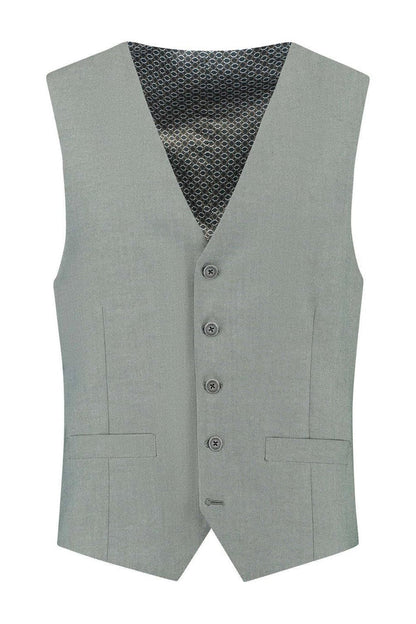 Pak 3-D blend amandelgroen vest voor formele gelegenheden, stijlvolle uitstraling en perfect voor elke gelegenheid.