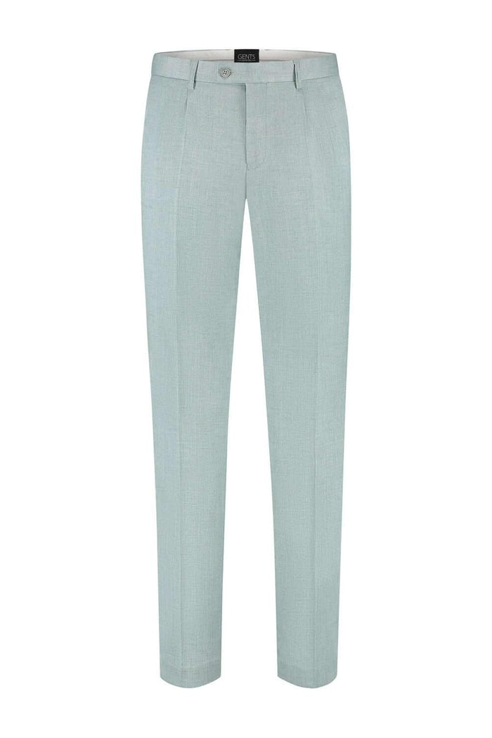Pak aquagroen 3-delig moderne lange pantalon voor formele gelegenheden.