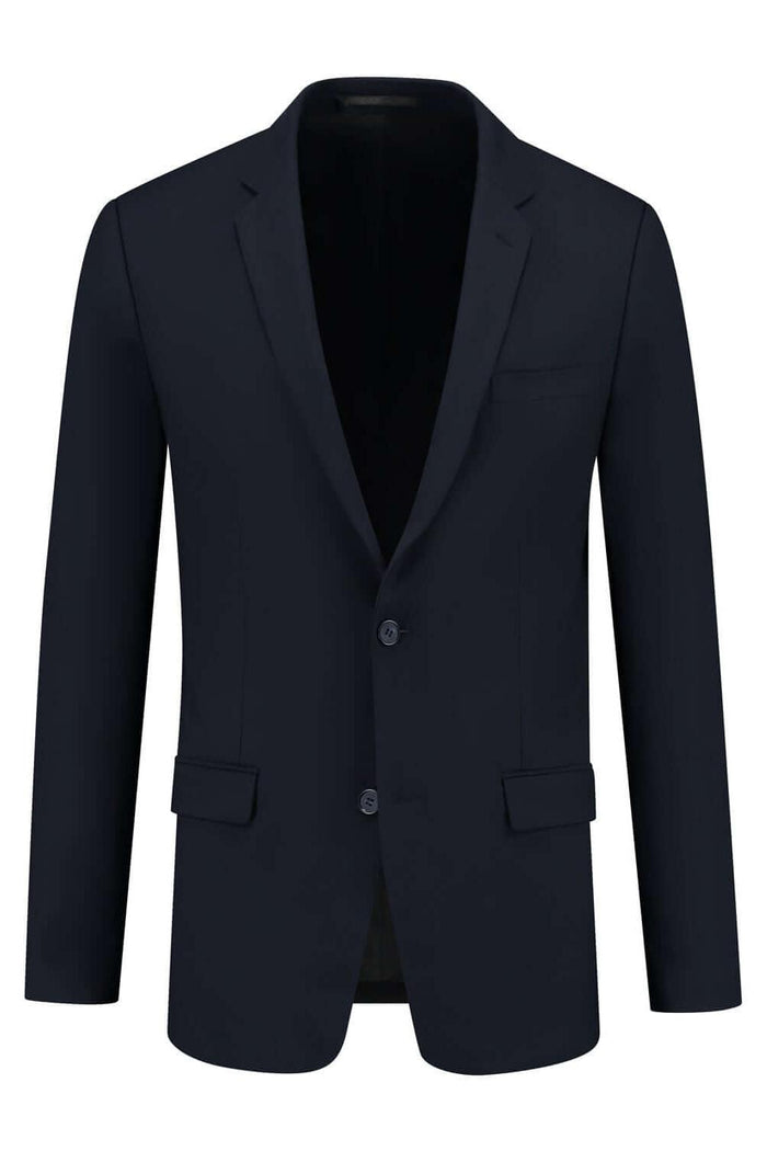 Colbert comfort stretch blauw MixMatch, stijlvolle, diepe blauwe blazer met twee knopen en gelijktijdige comfort.