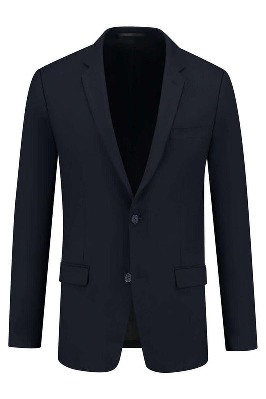 Colbert comfort stretch blauw MixMatch, stijlvolle, diepe blauwe blazer met twee knopen en gelijktijdige comfort.