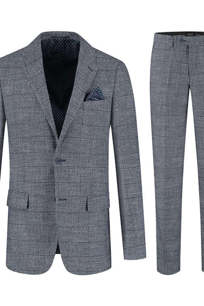Pak Glen Check blauw