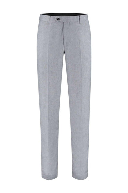 Pak linnenblend zilvergrijs, ademend draagcomfort, stijlvolle herenkleding, perfect voor elke gelegenheid.