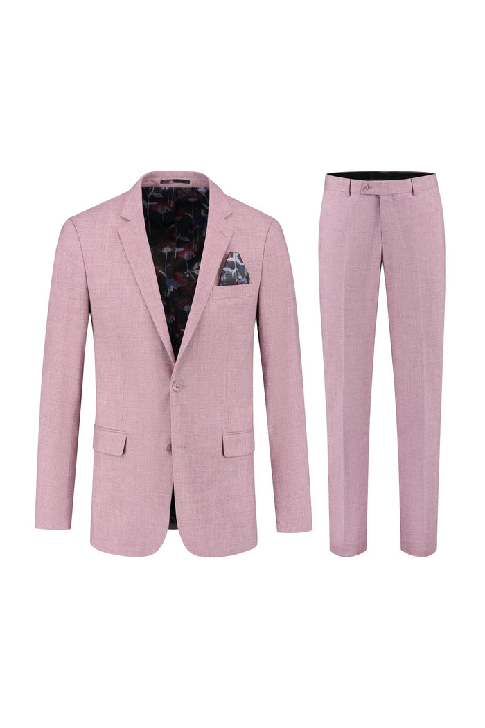Pak linnenlook terrapink, elegant two-piece suit with a stylish design in terrapink linen look fabric.