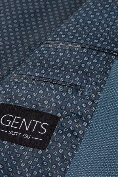 Detail of Pak petrol blauw fabric showing modern design and professional finish.