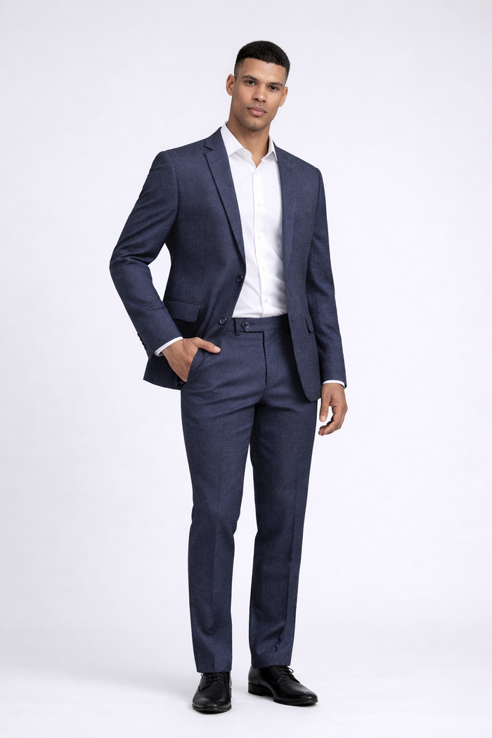 Pak ruit stretch blauw
