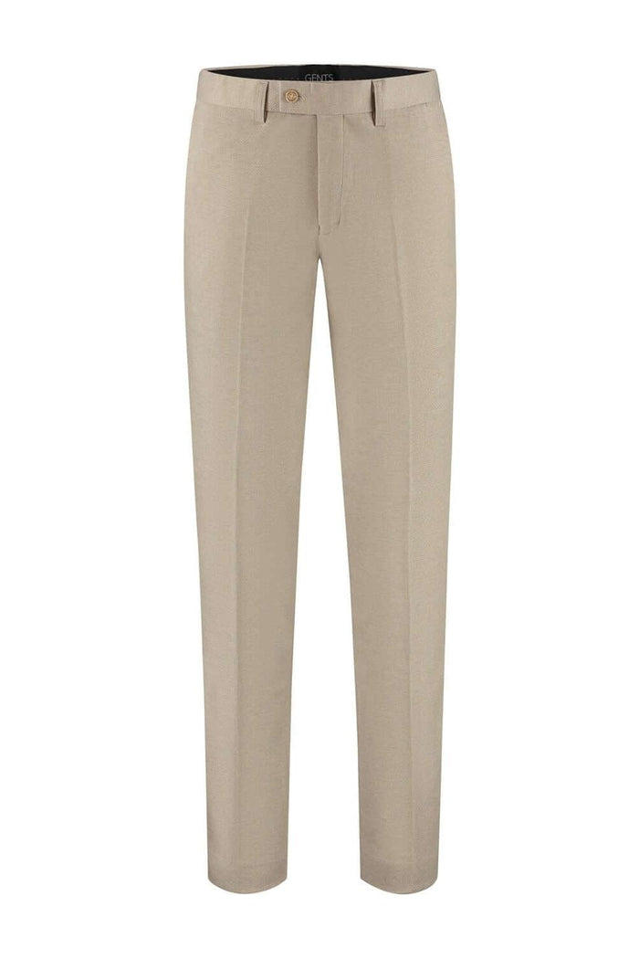 Pak stretch dune beige - hoogwaardige beige stretchbroek met nette afwerking voor een stijlvolle look.