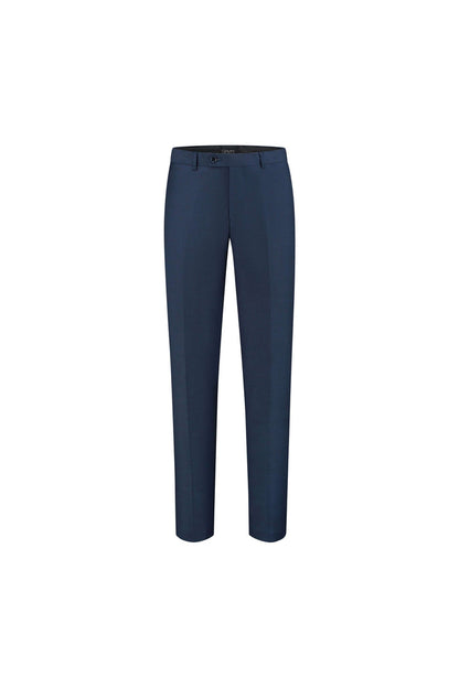 Pak wolblend - Navy 2-delig elegante broek in marineblauw
