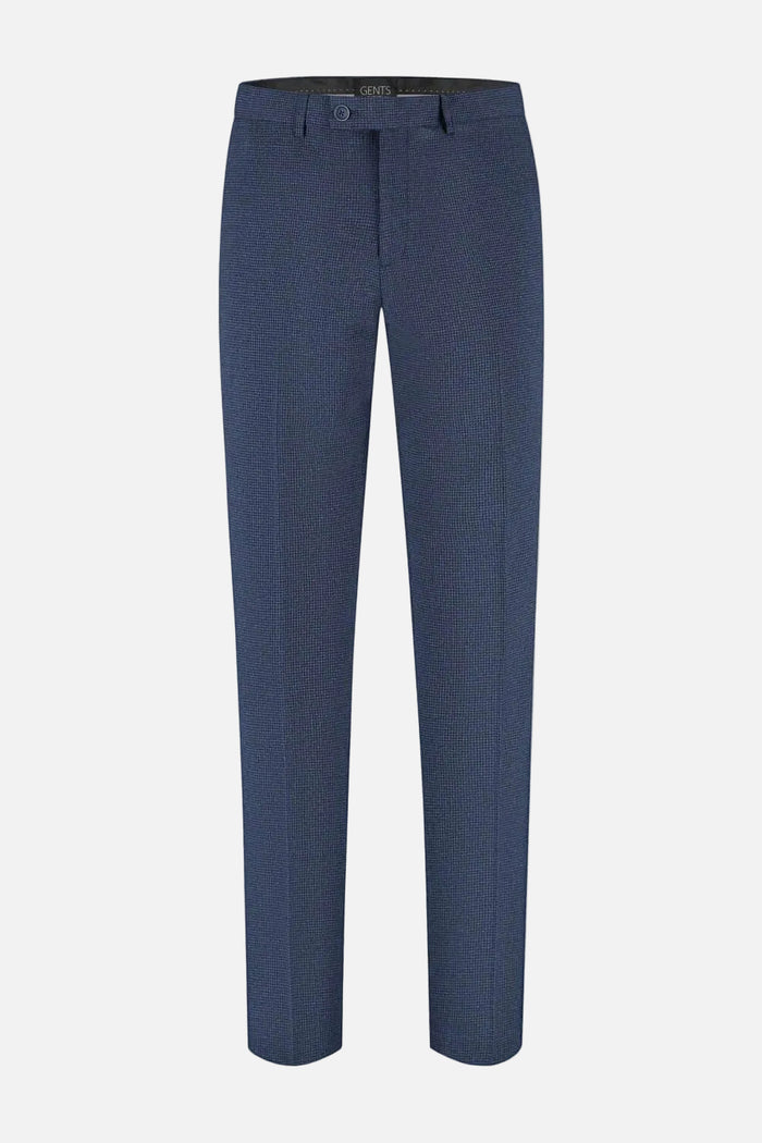 Pantalon bi-stretch blauw, bi-stretch pantalon met keurig-casual comfort en bewegingsvrijheid.