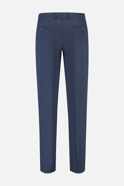 Pantalon bi-stretch blauw, bi-stretch stof voor optimaal comfort en bewegingsvrijheid.