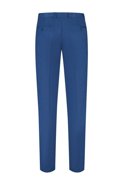 Pantalon linnenlook blauw