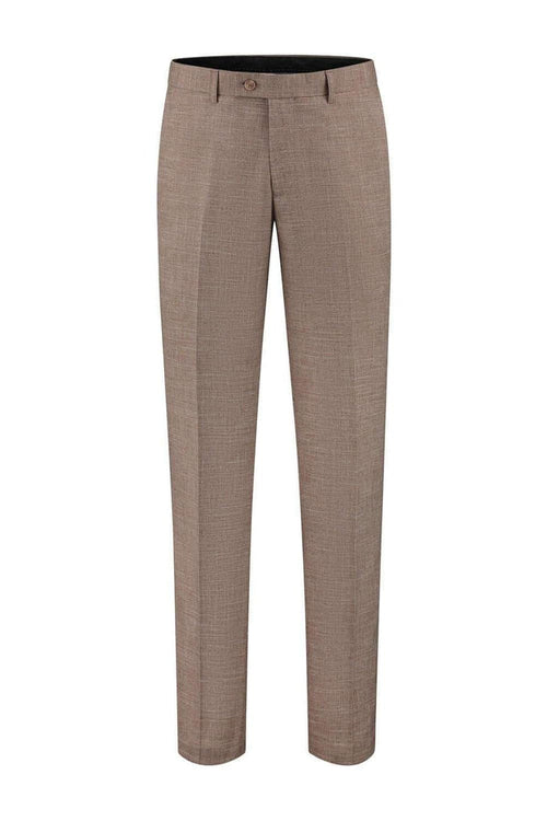 Pantalon linnenlook bruin