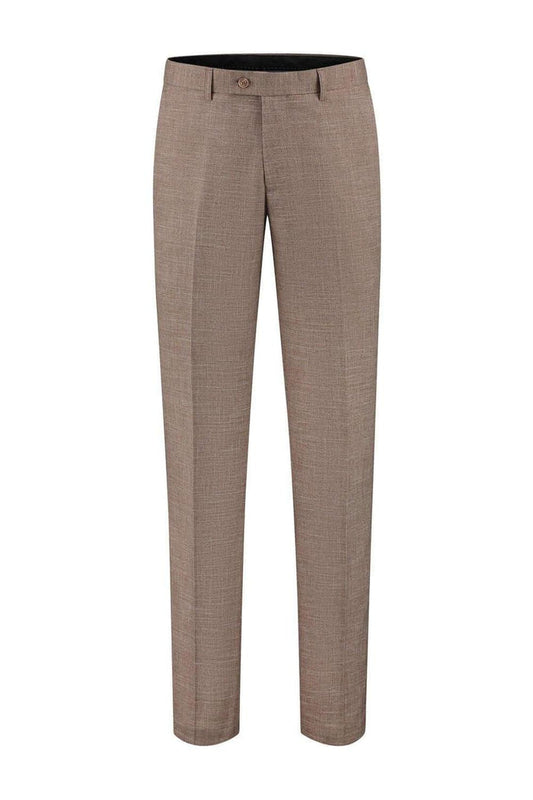 Pantalon linnenlook bruin