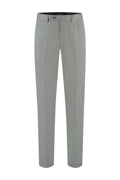 Pantalon linnenlook grijs