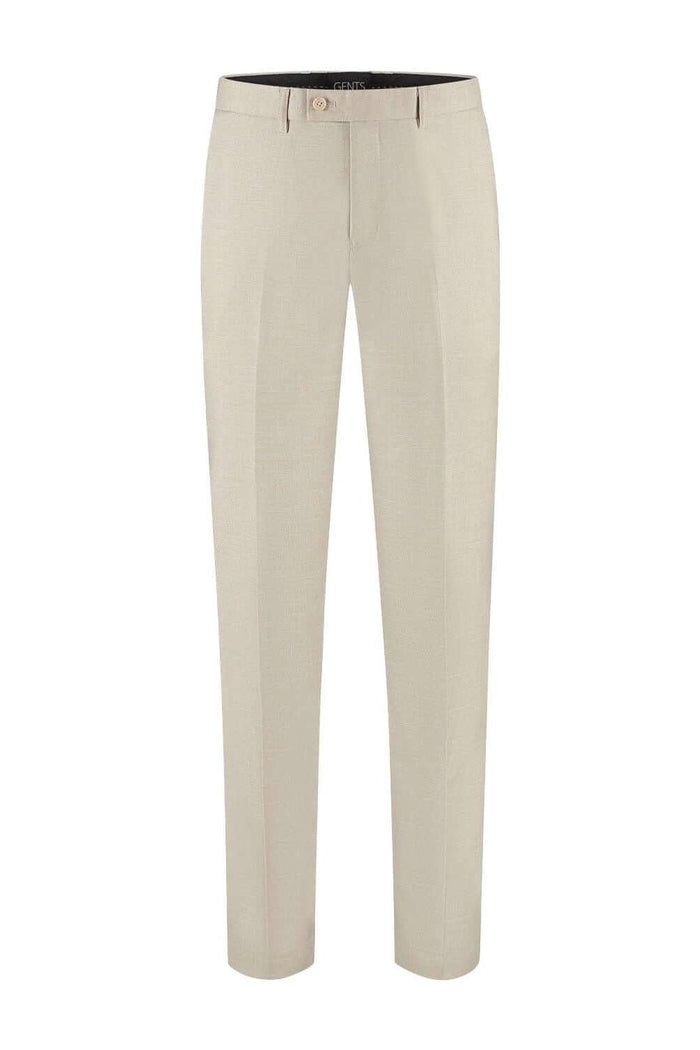 Pantalon linnenlook zand