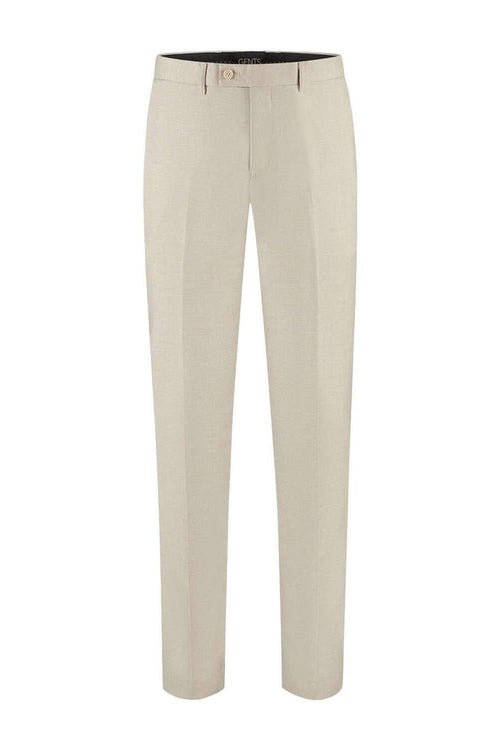 Pantalon linnenlook zand