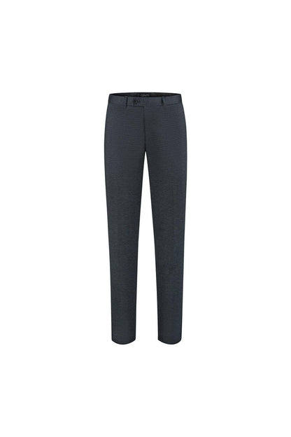 Pantalon miniruit blauw-grijs