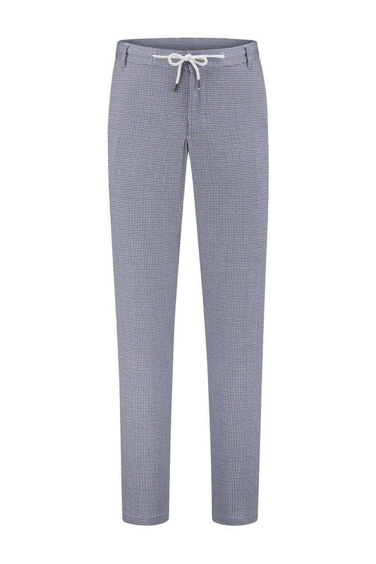 Pantalon pied-de-poule blauw