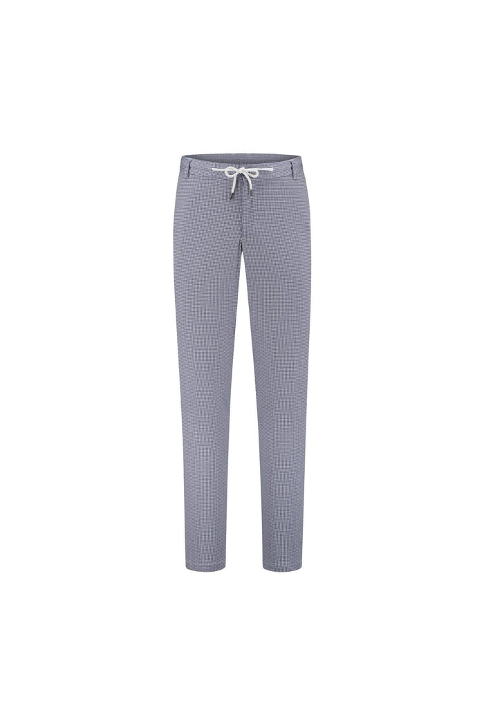 Pantalon pied-de-poule blauw