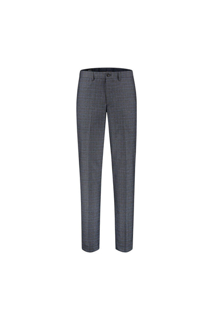 Pantalon Prince de Galle grijze pantalon met Prince de Galle patroon en ritssluiting.
